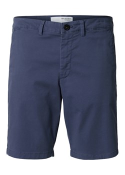 Selected Homme Szorty materiałowe Miles 16092329 Granatowy Slim Fit ze sklepu MODIVO w kategorii Spodenki męskie - zdjęcie 181082243