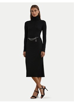 LAUREN RALPH LAUREN Sukienka dzianinowa 250951822001 Czarny Slim Fit ze sklepu MODIVO w kategorii Sukienki - zdjęcie 181082303