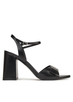 Calvin Klein Sandały Heel Sandal 85 W/Ck Hw - Lth HW0HW02485 Czarny - id: 0000304831546 - marki Calvin Klein - 181082422 Calvin Klein Sandały Heel Sandal 85 W/Ck Hw - Lth HW0HW02485 Czarny ze sklepu MODIVO w kategorii Sandały damskie - zdjęcie 181082422
