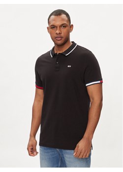 Tommy Jeans Polo Flag DM0DM12963 Czarny Regular Fit ze sklepu MODIVO w kategorii T-shirty męskie - zdjęcie 181082473