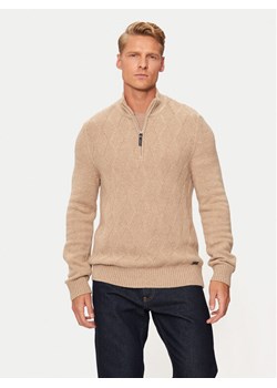 Pierre Cardin Sweter C5 51122/5076/8115 Beżowy Regular Fit ze sklepu MODIVO w kategorii Swetry męskie - zdjęcie 181082524
