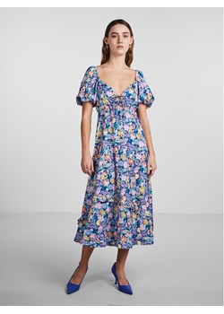 YAS Sukienka 26029641 Niebieski Regular Fit ze sklepu MODIVO w kategorii Sukienki - zdjęcie 181082671