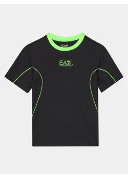 EA7 Emporio Armani T-Shirt 3DBT64 BJVEZ 1200 Czarny Regular Fit ze sklepu MODIVO w kategorii T-shirty chłopięce - zdjęcie 181082724