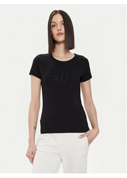 4F T-Shirt 4FWSS24TTSHF1163 Czarny Slim Fit ze sklepu MODIVO w kategorii Bluzki damskie - zdjęcie 181082730