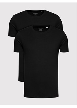 Jack&Jones Komplet 2 t-shirtów Basic Crew Neck 12133913 Czarny Regular Fit ze sklepu MODIVO w kategorii T-shirty męskie - zdjęcie 181083052