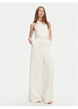 TWINSET Kombinezon 251TT2170 Écru Wide Leg ze sklepu MODIVO w kategorii Kombinezony damskie - zdjęcie 181083064