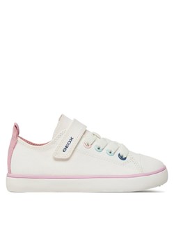 Geox Trampki J Gisli Girl J454NA 00010 C1000 S Biały ze sklepu MODIVO w kategorii Trampki dziecięce - zdjęcie 181083103