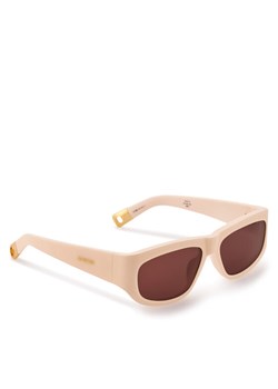 JACQUEMUS Okulary przeciwsłoneczne JAC2C2SUN Beżowy ze sklepu MODIVO w kategorii Okulary przeciwsłoneczne damskie - zdjęcie 181083120