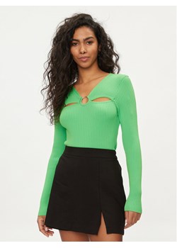 ONLY Bluzka Perla 15272748 Zielony Slim Fit ze sklepu MODIVO w kategorii Bluzki damskie - zdjęcie 181083131