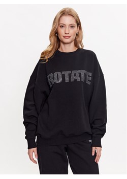 ROTATE Bluza Rhinestone Irisa 700187100 Czarny Regular Fit ze sklepu MODIVO w kategorii Bluzy damskie - zdjęcie 181083142