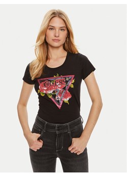Guess T-Shirt W4YI71 J1314 Czarny Regular Fit ze sklepu MODIVO w kategorii Bluzki damskie - zdjęcie 181083374