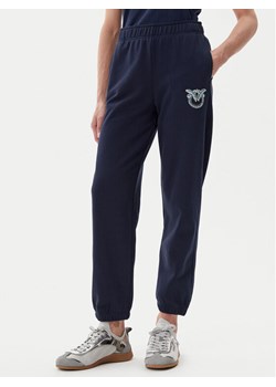 PINKO Spodnie dresowe Plumcake 104790 A2G8 Granatowy Regular Fit ze sklepu MODIVO w kategorii Spodnie damskie - zdjęcie 181083514