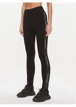 EA7 Emporio Armani Legginsy 3DTP69 TJ01Z 1200 Czarny Skinny Fit ze sklepu MODIVO w kategorii Spodnie damskie - zdjęcie 181083590