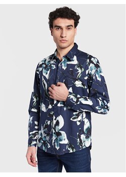 Guess Koszula M3GH24 W7N50 Granatowy Slim Fit ze sklepu MODIVO w kategorii Koszule męskie - zdjęcie 181083620