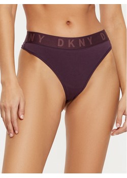 DKNY Stringi DK4529 Fioletowy ze sklepu MODIVO w kategorii Majtki damskie - zdjęcie 181083632
