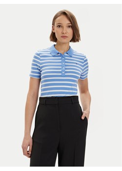 Tommy Hilfiger Polo 1985 WW0WW39530 Niebieski Slim Fit - id: 0000303418793 - marki Tommy Hilfiger - 181083652 Tommy Hilfiger Polo 1985 WW0WW39530 Niebieski Slim Fit ze sklepu MODIVO w kategorii Bluzki damskie - zdjęcie 181083652