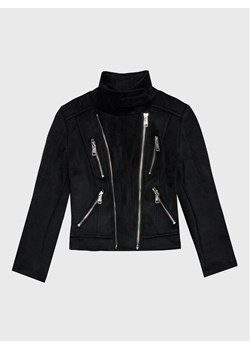 Guess Kurtka z imitacji skóry J1BL30 WE0L0 Czarny Regular Fit ze sklepu MODIVO w kategorii Kurtki dziewczęce - zdjęcie 181083700