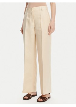 Weekend Max Mara Spodnie materiałowe Malizia 2515131052 Écru Regular Fit ze sklepu MODIVO w kategorii Spodnie damskie - zdjęcie 181083801