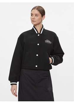 Tommy Jeans Kurtka bomber Varsity DW0DW17236 Czarny Relaxed Fit ze sklepu MODIVO w kategorii Kurtki damskie - zdjęcie 181083894