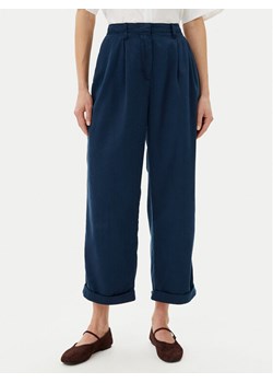 Tommy Hilfiger Spodnie materiałowe WW0WW45589 Granatowy Relaxed Fit ze sklepu MODIVO w kategorii Spodnie damskie - zdjęcie 181083934