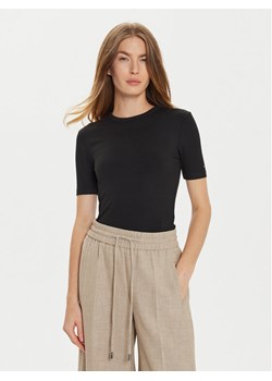 Tommy Hilfiger T-Shirt WW0WW43918 Czarny Slim Fit ze sklepu MODIVO w kategorii Bluzki damskie - zdjęcie 181083963