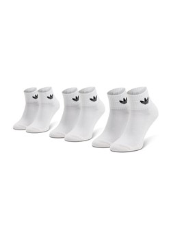 adidas Zestaw 3 par wysokich skarpet unisex Mid-Cut Crew FT8529 Biały ze sklepu MODIVO w kategorii Skarpetki dziecięce - zdjęcie 181084034