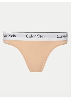 Calvin Klein Underwear Stringi 0000F3786E Pomarańczowy ze sklepu MODIVO w kategorii Majtki damskie - zdjęcie 181084041