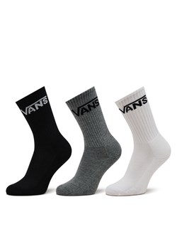 Vans Zestaw 3 par wysokich skarpet damskich Classic Crew Boys VN000XNQIZH Biały ze sklepu MODIVO w kategorii Skarpetki damskie - zdjęcie 181084073