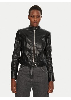 Marciano Guess Kurtka skórzana 5RGL12 7255A Czarny Regular Fit ze sklepu MODIVO w kategorii Kurtki damskie - zdjęcie 181084122