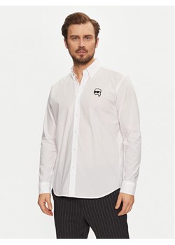 KARL LAGERFELD Koszula 605911 551671 Biały Regular Fit ze sklepu MODIVO w kategorii Koszule męskie - zdjęcie 181084202