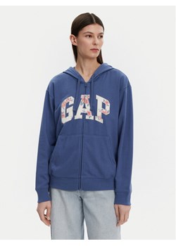 Gap Bluza 727433-06 Niebieski Relaxed Fit ze sklepu MODIVO w kategorii Bluzy damskie - zdjęcie 181084230