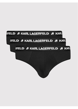 KARL LAGERFELD Komplet 3 par slipów Logo 211M2103 Czarny ze sklepu MODIVO w kategorii Majtki męskie - zdjęcie 181084320