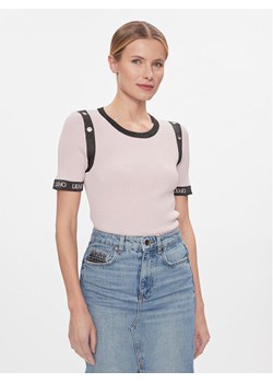 Liu Jo Sport Bluzka TA4041 MS014 Różowy Slim Fit ze sklepu MODIVO w kategorii Bluzki damskie - zdjęcie 181084373