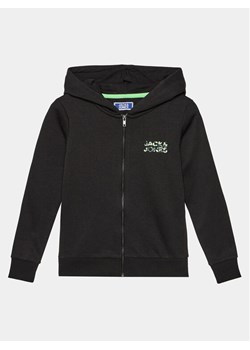 Jack&Jones Junior Bluza 12245878 Czarny Regular Fit ze sklepu MODIVO w kategorii Bluzy chłopięce - zdjęcie 181084424