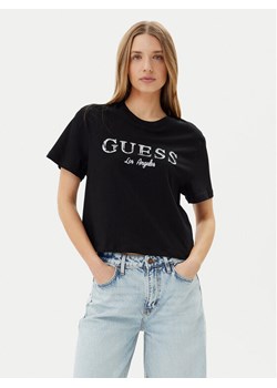 Guess T-Shirt V5GI09 K9RM1 Czarny Regular Fit ze sklepu MODIVO w kategorii Bluzki damskie - zdjęcie 181084444