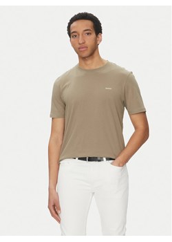 HUGO T-Shirt Dero222 50466158 Brązowy Regular Fit ze sklepu MODIVO w kategorii T-shirty męskie - zdjęcie 181084493