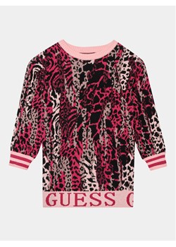 Guess Sukienka dzianinowa K3BK04 Z3AH0 Beżowy Regular Fit ze sklepu MODIVO w kategorii Sukienki dziewczęce - zdjęcie 181084682