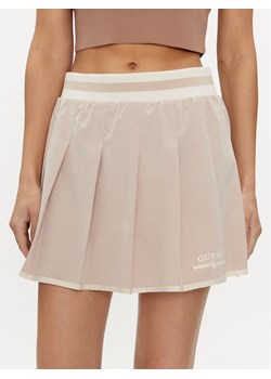 Guess Spódnica trapezowa Arleth V4GD19 WG2Q0 Beżowy Regular Fit ze sklepu MODIVO w kategorii Spódnice - zdjęcie 181084801