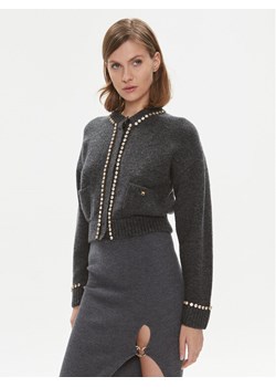 Pinko Kardigan Murena 102115 A18O Szary Regular Fit ze sklepu MODIVO w kategorii Swetry damskie - zdjęcie 181084903