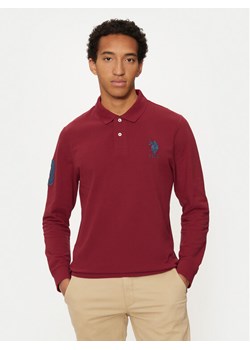 U.S. Polo Assn. Polo MUP1935 Czerwony Regular Fit ze sklepu MODIVO w kategorii T-shirty męskie - zdjęcie 181084960