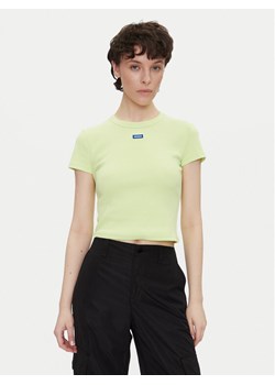 HUGO T-Shirt Baby 50510749 Zielony Slim Fit ze sklepu MODIVO w kategorii Bluzki damskie - zdjęcie 181085063