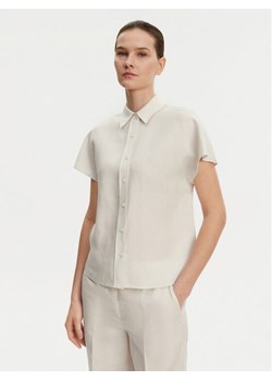 Calvin Klein Koszula K20K208322 Beżowy Regular Fit ze sklepu MODIVO w kategorii Koszule damskie - zdjęcie 181085103