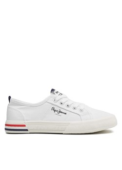 Pepe Jeans Tenisówki Brady Basic G PGS30561 Biały ze sklepu MODIVO w kategorii Trampki dziecięce - zdjęcie 181085320