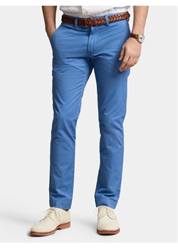 Polo Ralph Lauren Chinosy 710704176107 Niebieski Slim Fit ze sklepu MODIVO w kategorii Spodnie męskie - zdjęcie 181085564