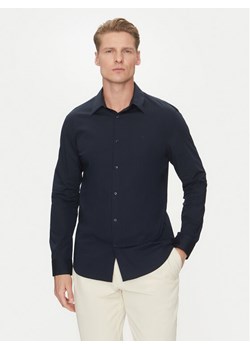 Calvin Klein Koszula LV04LB145G Granatowy Slim Fit ze sklepu MODIVO w kategorii Koszule męskie - zdjęcie 181085633