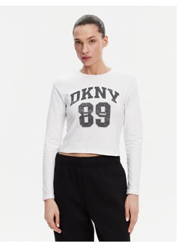 DKNY Bluzka DP4T9979 Biały Regular Fit ze sklepu MODIVO w kategorii Bluzki damskie - zdjęcie 181085672