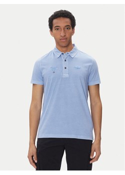 Aeronautica Militare Polo 251PO1852J677 Błękitny Regular Fit ze sklepu MODIVO w kategorii T-shirty męskie - zdjęcie 181086051