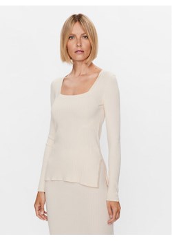 Max Mara Leisure Sweter Timore 23336603 Écru Slim Fit ze sklepu MODIVO w kategorii Swetry damskie - zdjęcie 181086063