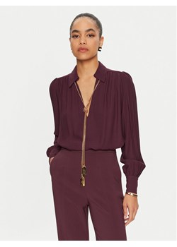 Elisabetta Franchi Koszula CA-093-46E3 Bordowy Regular Fit ze sklepu MODIVO w kategorii Koszule damskie - zdjęcie 181086172