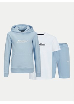 Jack&Jones Junior Komplet dresowy Beau 12278466 Błękitny Regular Fit ze sklepu MODIVO w kategorii Komplety chłopięce - zdjęcie 181086201